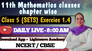 class 5 maths Chapter 1 | Sets - Exercise 1.4