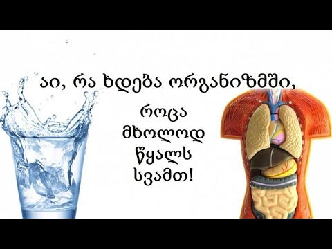 აი, რა ხდება თქვენს ორგანიზმში, როცა მხოლოდ წყალს სვამთ