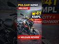 Pulsar N250 Real Mileage 😱 | 41 KMPL City + Highway | Honest Review | JustViRides