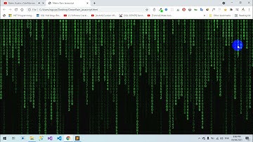 [JAVASCRIPT] Matrix Rain Source Code