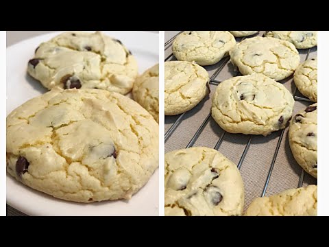 Cake Mix Chocolate Chip Cookies || Bake With Me || AtHomeWithZane