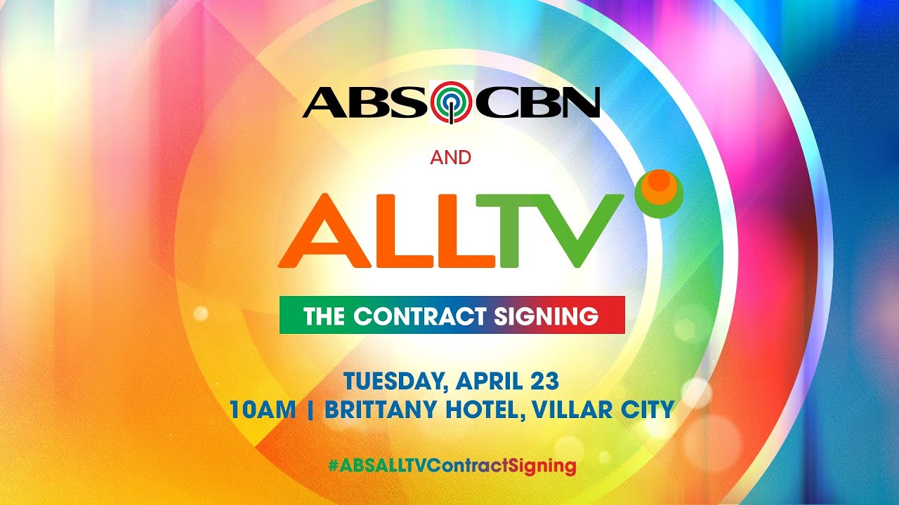 ABS-CBN AND ALLTV Contract Signing