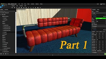 Clara.io: Modeling a Sofa - cushions - Part1