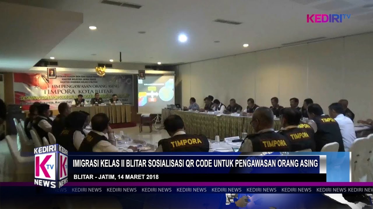 IMIGRASI KELAS II BLITAR SOSIALISASI QR CODE UNTUK PENGAWASAN ORANG ASING - YouTube