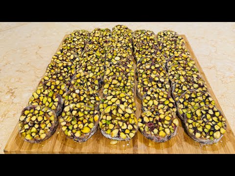 راحة الفستق الحلبي 2024بدون تعب التحريك زمن طبخهاسرنضجها مقدارها بلغرام والكوب دلال حناوي