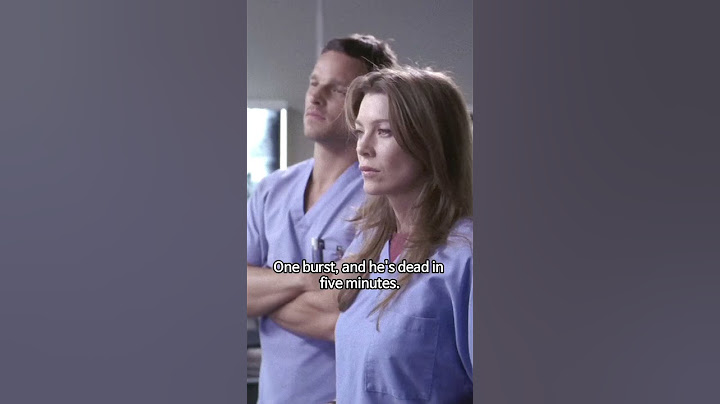 "She looks a little like you." - Grey's anatomy (Season 02 Episode 02) #tvseries