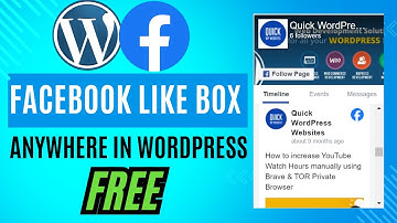 How to add a Facebook page Like Page Anywhere in WordPress 2024 Free & Easy