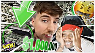 1 MILLION IN ONE MINUTE! I Gave People $1,000,000 But ONLY 1 Minute To Spend It! [MRBEAST REACTION]