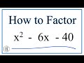 Factoring Quadratic Equations Concepts