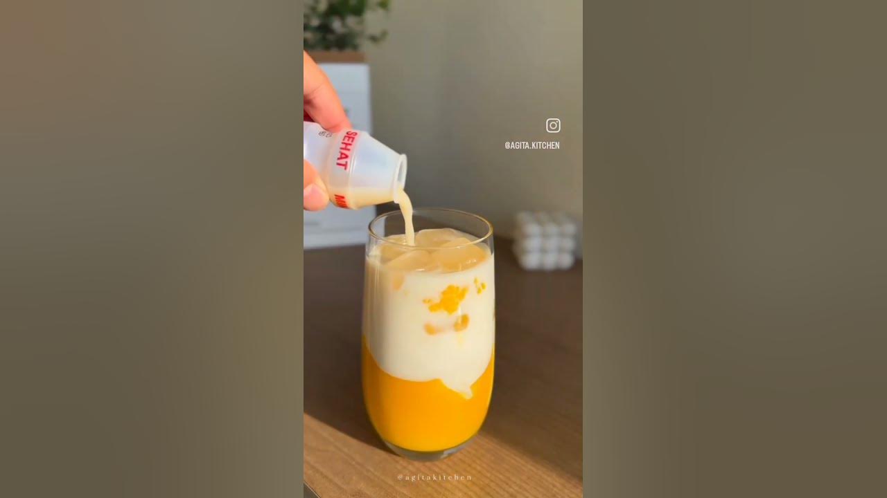 #resep #minuman #mangga #minuman kekinian #yakult