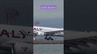 Air Italy A330 Butters the landing!