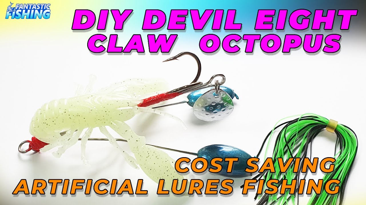 Best Fishing Tips - How To Make Your Own Devil Eight Claw Octopus Lures For  Saltwater Easily. 