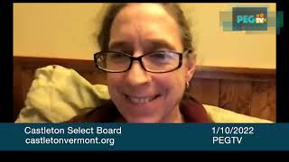 Castleton Select Board - January 10, 2022