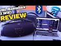 JBL Boombox 3 WIFI 2.1Ch Speaker Overview | How to Setup with Laptop Audio Demonstration