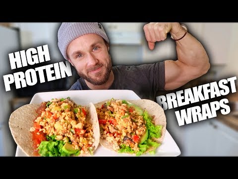 High Protein Breakfast Wraps (VEGAN)