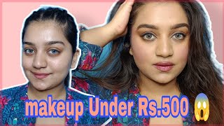 Makeup under Rs. 500?| Full face makeup? | Quick makeup Look? | Krashika Khowal | Makeup Artist