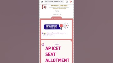 ||AP ICET SEAT ALLOTMENT||2021||TODAY AT 6PM💫