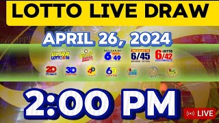 PCSO LOTTO RESULT TODAY 2PM DRAW APRIL 26,2024