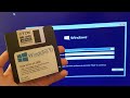 Installing Windows 10 using only floppy disks