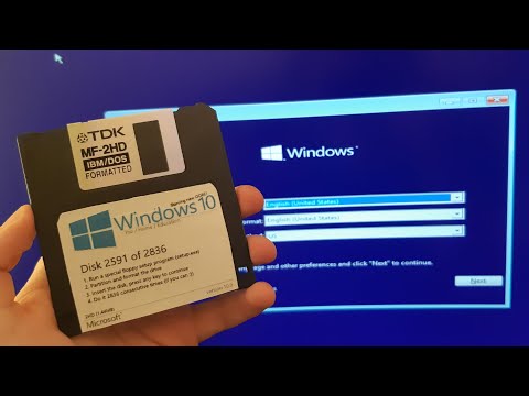 Video: Werkt de diskette op Windows 10?