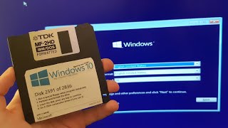 installing windows 10 using only floppy disks