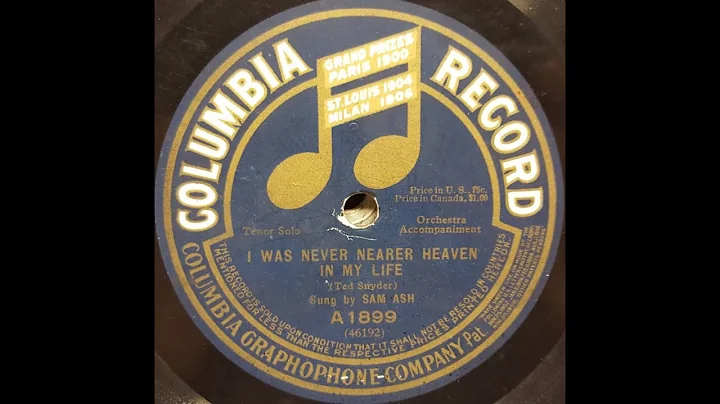 "I Was Never Nearer Heaven In My Life" Harry Mayo ...