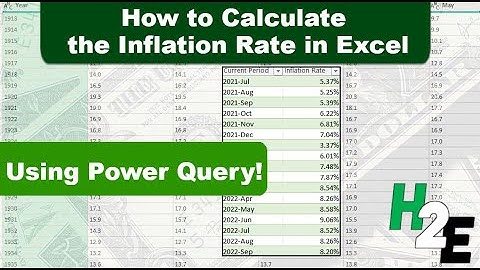 How to Calculate the Inflation Rate in Excel Using Power Query