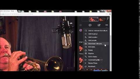Downloading a photo in Flickr