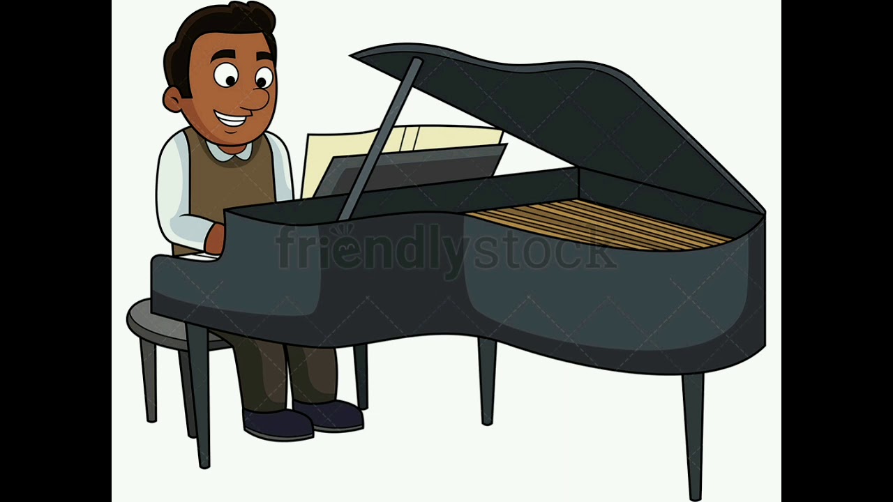 He plays the piano they