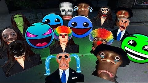 Aughhhh, Biden, Geometry Dasah and Rosalia Smurf Cat ¡¡¡ #garrys_mod Nextbot ¡¡¡  (Gmod)