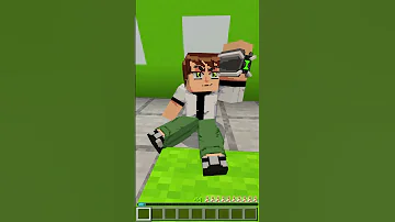 ماين كرافت لكن لقيت بن 10 و اعطاني ساعة الاومنتركس ماين كرافت Minecraft 