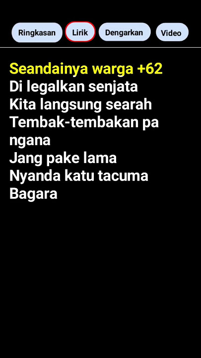 Lirik lagu warga  62