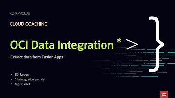 OCI Data Integration - Extract data from Fusion Apps