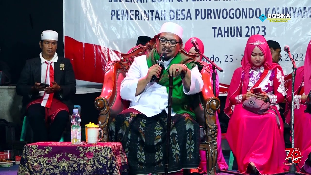 07 KH MAKHRUS ALI  -  HUT RI KE 78 PEMERINTAHAN DESA PURWOGONDO KALINYAMATAN JEPARA