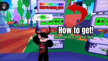 How to get rainbow text and better font on pls donate Roblox