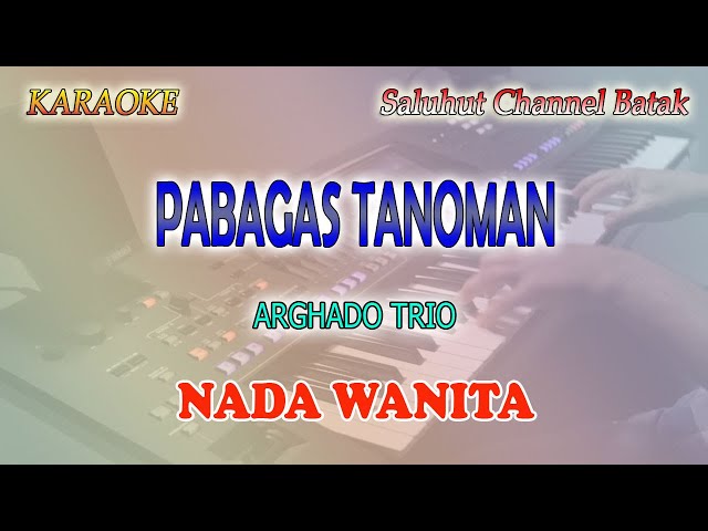 PABAGAS TANOMAN ll KARAOKE BATAK ll ARGHADO TRIO ll NADA WANITA ES=DO class=