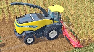 Farming Simulator 15 Mais Silage New Holland FR 850 + Kemper 390 Plus