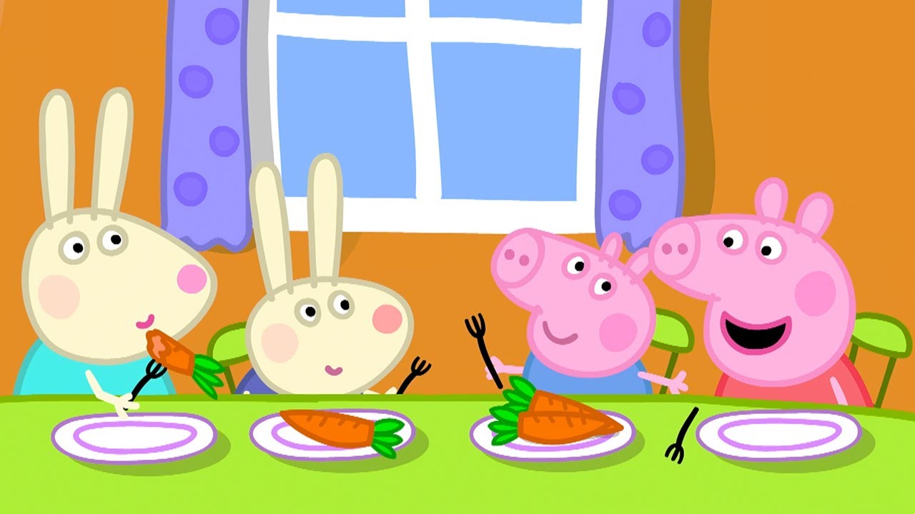 Dinner At Rebecca Rabbit's House 🥕 | Peppa Pig Official Full Episodes