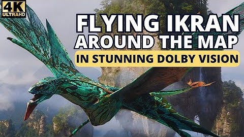 [4K] Flying Ikran Banshee around the map in beautiful 4k Dolby Vision - Avatar Frontiers of Pandora
