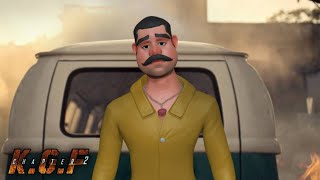 KGF 2 damu version | 3d animation | comedy | vilolence dialougue screenshot 5