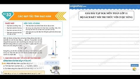 Bài 32 trang 41 sgk toán 11 nâng cao năm 2024