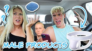 QUIZZING MY GIRLFRIEND ON MALE PRODUCTS!!