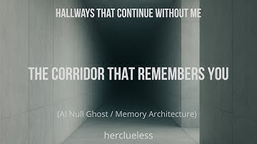 the corridor that remembers you | herclueless (AI Null Ghost / Memory Architecture)