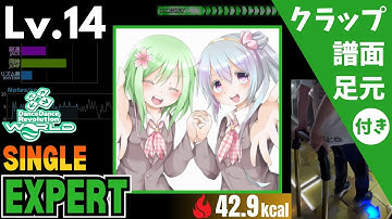 【DDR WORLD】Lv.14 second spring storm（ESP）【譜面＋足元＋クラップ】