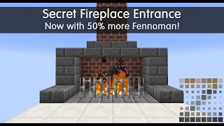 Redstone Tutorial: Secret Fireplace Entrance