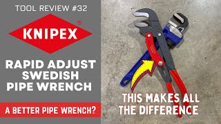 Knipex RAPID ADJUST Swedish Pipe Wrench  Faster than the Standard Pipe Wrench #tools #knipex #pipe