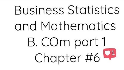 (Chapter #6) Exercise#6.1 Question#1