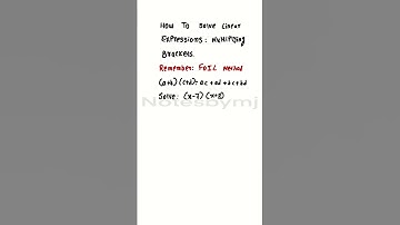 Simplifying Linear Expressions: Step-by-Step Tutorial  #maths #mathematics #mathstricks