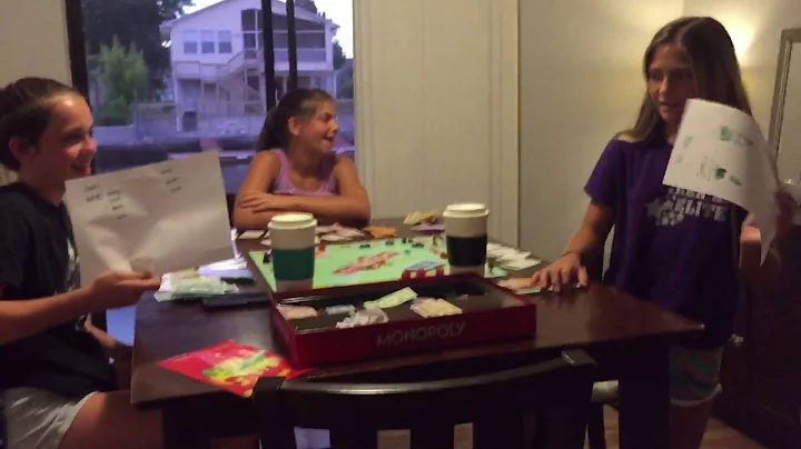 Savi , Cosi & Gracie play debt free Monopoly - pay...