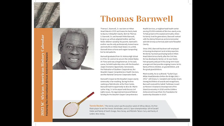 Thomas Barnwell - 2023 South Carolina African Amer...